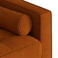 thumbnail image 3 of Pemberly Row Contemporary Performance Velvet Arm Chair in Orange, 3 of 4