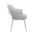thumbnail image 2 of Scranton & Co Black CaressoftPlus Dining Chair in Gray Linen, 2 of 5