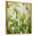 thumbnail image 2 of Designart "Green Tiles in Abstract Cubism" Abstract Framed Wall Art - Modern Green Abstract Tile Bedroom Framed Canvas Wall Art, 2 of 6