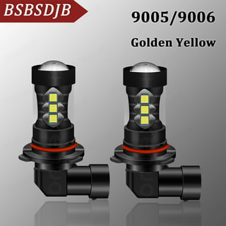1Pair 3000K Yellow 9006 HB4 LED Headlight Kit Fog light Low Beam