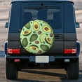 thumbnail image 3 of Kdxio Avocado With Seeds for Tire Cover Wheel Protectors Tyre Covers Weatherproof Wheel Covers Universal Fit for Trailer Rv SUV Truck Camper Travel Trailers 14 inch, 3 of 8