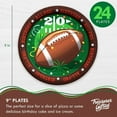 thumbnail image 2 of Football Birthday Party Supplies Dinnerware Deluxe Set for 24 Guests, 2 of 8