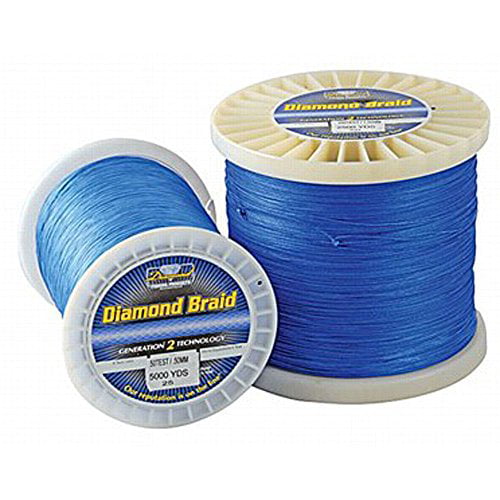 Momoi Diamond Braid Spectra - 600 yd. Spool - 100 lb. - Hollow - Blue