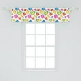 thumbnail image 2 of Ambesonne Love Window Valance, Colorful Butterflies Happy, 54" X 12", Multicolor, 2 of 3