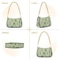 thumbnail image 7 of FORMRS Womens Shoulder Bag with Chain Strap Clutch Purse Cute Tote Handbag, Green Floral Guitar Pattern, 7 of 7