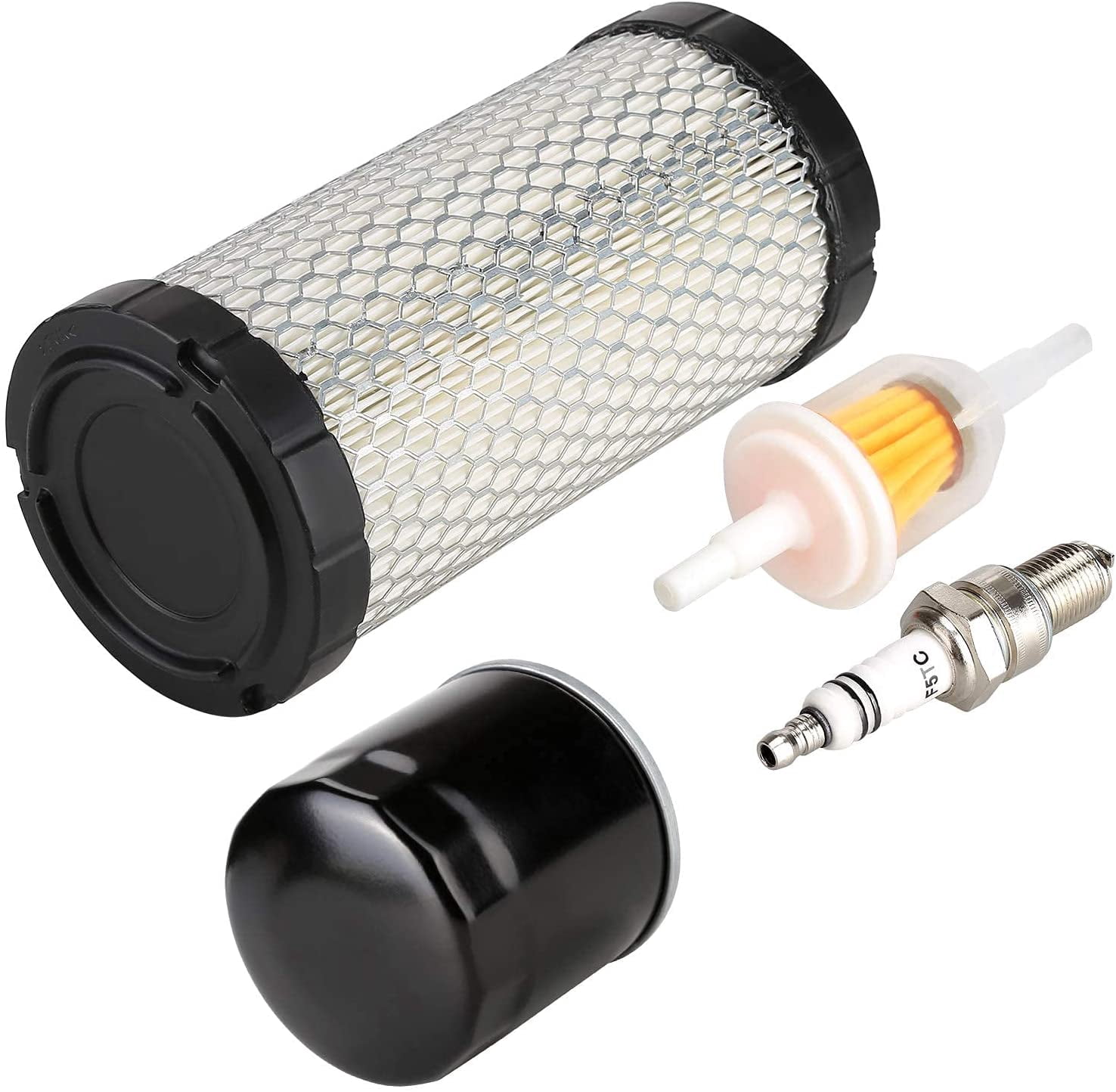 10L0L Golf Cart Tune Up Kit Fit EZGO RXV 2008-up 4 Cycle with Air Oil Fuel Filter Spark Plug 28463G01 72084G01 607454