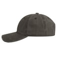 thumbnail image 4 of Toptie Vintage Washed Cotton Distressed Baseball Cap Dad Hat Adjustable Low-Profile Polo Hat-Coffee, 4 of 5