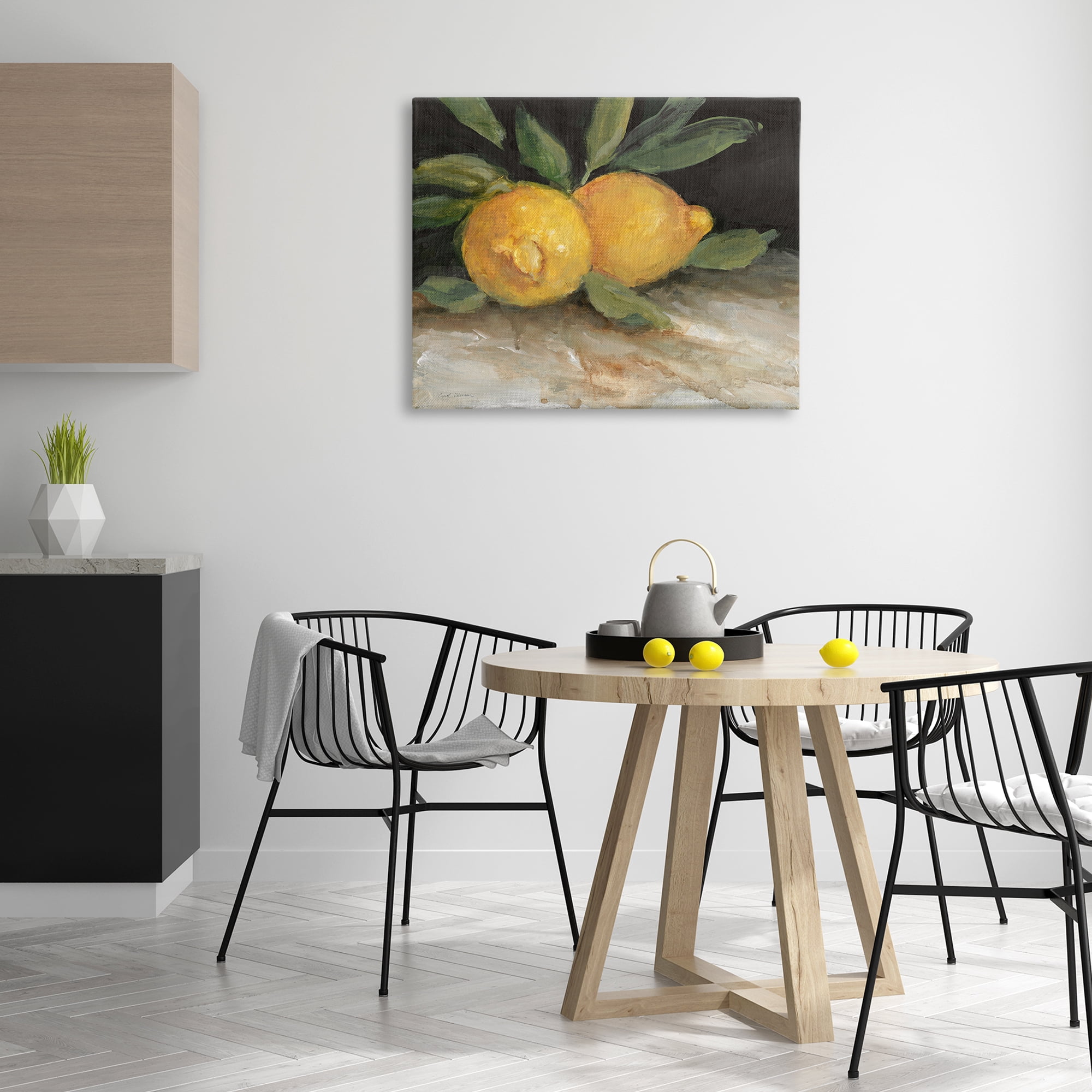 Stupell Industries Traditional Lemons Duo Food & Beverage Painting Wrapped Canvas Art Print Wall Art, 40 x 30