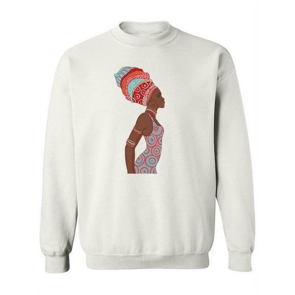 Pretty Woman Side View Paint Sweatshirt Women -Image by Shutterstock, Female 3X-Large