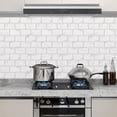 thumbnail image 2 of Peel and Stick Backsplash Tiles - 10-Sheet Pack, 12" x 12" Subway 3D Wall Panels, Easy Installation, 2 of 8