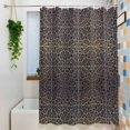 thumbnail image 3 of Vintage Brown Small Stall Shower Curtain, Waterproof Shower Curtains for Bathroom, Retro Abstract Mediterranean Style Art Washable Fabric Bath Curtain for Bathtub Decoration with Hooks 36x72 Inches, 3 of 9