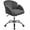 Dark Gray, variant on Desk Chair Velvet Office Chair with Wheels Tufted Vanity Chair Fabric Task Swivel Armchair for Bedroom Living Room
