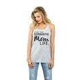 thumbnail image 2 of Thread Tank Livin' That Gymnastic Mom Life Women's Fashion Sleeveless Flowy Racerback Tank Top Sport Grey Large, 2 of 5