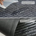 thumbnail image 4 of IAJXWI 3' x 16.4' Commercial Runner Rug, Carpet Runner Floor Mat, Double Stripes Hallway Runner Rug for Hotel Hallway Staircase Entrance, Grey, 4 of 9