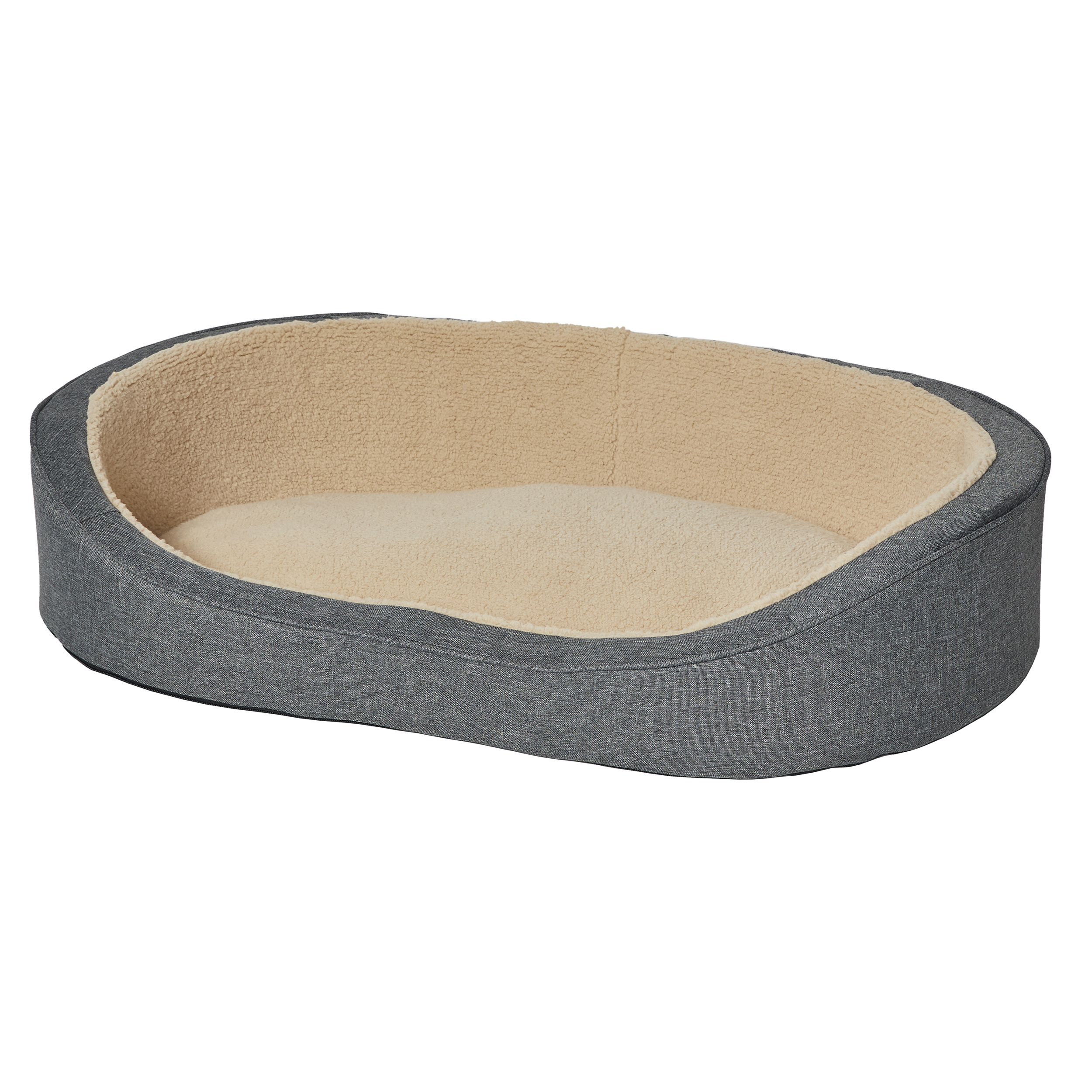 Medium QuietTime Deluxe Hudson Pet Bed- Gray