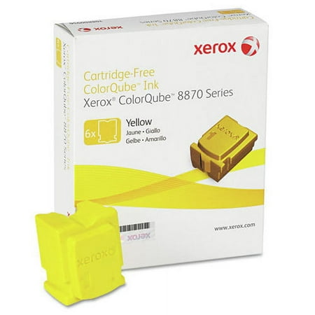 UPC: 0095205761429 | Xerox 108R00952 ColorQube 8870 Series 17300 Page Yield Solid Ink Sticks – Yellow (6/Box)