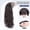 【Gray Headband with Water Ripple Pattern】Brownish Black, variant on Women's detachable headband wig with integrated synthetic hair, everyday water wave texture, high crown, fashionable and natural full head wig