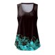 thumbnail image 3 of Playeras,Blusas y Tops,Ropa para Mujer Tank Top Para Mujeres Workout Camiseta de verano sin mangas con cuello redondo y estampado de mujer Camiseta sin mangas para mujer Camis (Sky Blue, L), 3 of 6