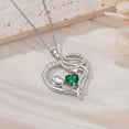 thumbnail image 3 of Taioiat Mom Necklace Heart May Birthstone Silver Mama Pendant Necklace Mother's Day Jewelry Gifts for Mom Grandmother Wife, 3 of 8