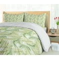 thumbnail image 5 of Ambesonne Palm Leaf Duvet Cover Sets, Fresh Environment, 2-Queen, Fern Green Pale Green, 5 of 7