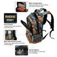 thumbnail image 5 of FORMRS Unisex Backpack Elementary School Travel Bookbag with Reflective Stripes, Starry Pizza, 5 of 7