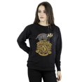 thumbnail image 2 of Harry Potter Womens Hufflepuff Sketch Crest Sweatshirt, 2 of 3