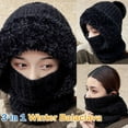 thumbnail image 3 of 3 in 1 Beanie Hat For Women, Upgrade 3 in 1 Beanie Hat with Scarf and Mask, Fall Winter Warm Knitted Ski Scarf and Mask Set, 3 of 9