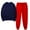 Navy, variant on Lilgiuy Matching Sweatsuits for Women Casual Solid Color Long Sleeve Crewneck Pullover Tops and Long Pants Sweatsuits for Hanging Out