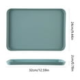 thumbnail image 3 of PVC Rectangular Fruit Tray | 32x24x2cm Food Grade Serving Platter | Kitchen Dessert & Snack Tray | Dishwasher Safe | Blue, Pink, Gray Options, 3 of 7