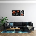 thumbnail image 5 of -3 Pieces Black and White Sports Canvas Basketball Wall Art Basketball Poster Art - Framed Gift for Sports Fans,Men, Boys, Teens,Art Decorations for Office, Bedroom, Living Room, 5 of 6