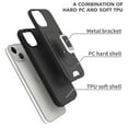 thumbnail image 5 of CoverON For Apple iPhone 13 Mini Phone Case, KickStand Ring Credit Card slot Rugged Cover Magnetic holder, Black, 5 of 10
