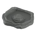 thumbnail image 4 of Plato de baño para reptiles, plato de alimentación para reptiles, decoración realista, plato de agua para tortugas gris S, 4 of 8