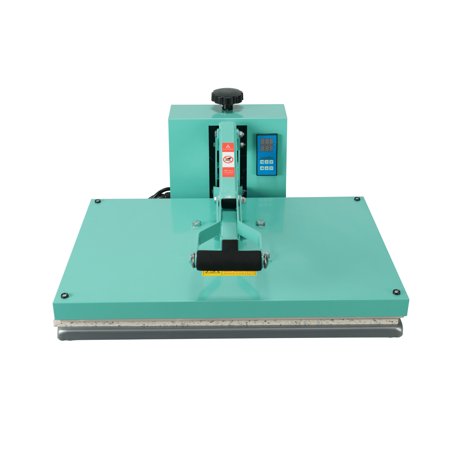 16"x24" Professional Manual Clamshell Heat Press Machine - 2000W, 110V, Slide-Out Base, 0-500°F, Adjustable Pressure & Timer - Ideal for T-Shirt, Sublimation, and HTV Transfers