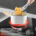 thumbnail image 5 of Deep Fryer Pot Stainless Steel Frying Pan with Basket and Handle Portable Square Deep Frying Pan with Lid Multifunctional Deep Fryer for Frying Fish Chicken and Fries, 5 of 8