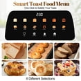 thumbnail image 4 of Tesslux 4 Slice Toaster with Touch Screen Control, 1.5" Wide Long Slots, 6 Browning Levels & 6 Bread Types, Digital Timer, Memory, Defrost, Reheat (BLACK), 4 of 7