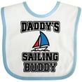thumbnail image 3 of Inktastic Daddy Sailing Buddy Sailboat Boys or Girls Baby Bib, 3 of 4