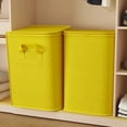 thumbnail image 4 of Poyokee Clothes Storage, Stackable Baskets for Organizing Clothing Sweater Comforter Bedding, Reinforced Thickened Storage Bins with Lids, Closet Organizers and Storage, S, 4 of 6