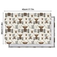 thumbnail image 6 of Beige Highland Cow Fence Daisy Pattern Summer Placemats Table Placemats Set Of 4-Linen Kitchen Washable Placemats Table Mats 11.8"x17.7" Non-Slip Heat Resistant, 6 of 6