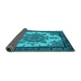thumbnail image 2 of Ahgly Company Indoor Rectangle Oriental Turquoise Blue Industrial Area Rugs, 2' x 3', 2 of 4