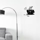 thumbnail image 5 of unbranded De Pared Café En Acrílico Negro Con Números Huecos Ideal Para De Cocina, 5 of 7