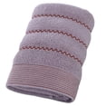 thumbnail image 2 of Goowood Bath Towels Cotton Bath Towel for Bathroom Soft Absorbent Thickened Wavy Towel Quick Dry Wash Cloths for Showering Hotel Spa Beach, 2 of 8