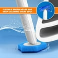 thumbnail image 3 of Disposable Toilet Brush, Bowl Wand Holder Set with Upgraded Clamping System, 16PCS Cleaner Refills, Bathroom Cleaning Tool for Sink Bathtub Drain Wash Basin Urinal, 3 of 4