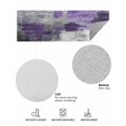 thumbnail image 6 of Purple Grey Front Door Mat Modern Graffiti Brush Art Abstract Welcome Doormat Indoor Outdoor Entrance Floor Mat Non-Slip Washable Runner Rug for Front Porch Decor 18x47 Inch, 6 of 6