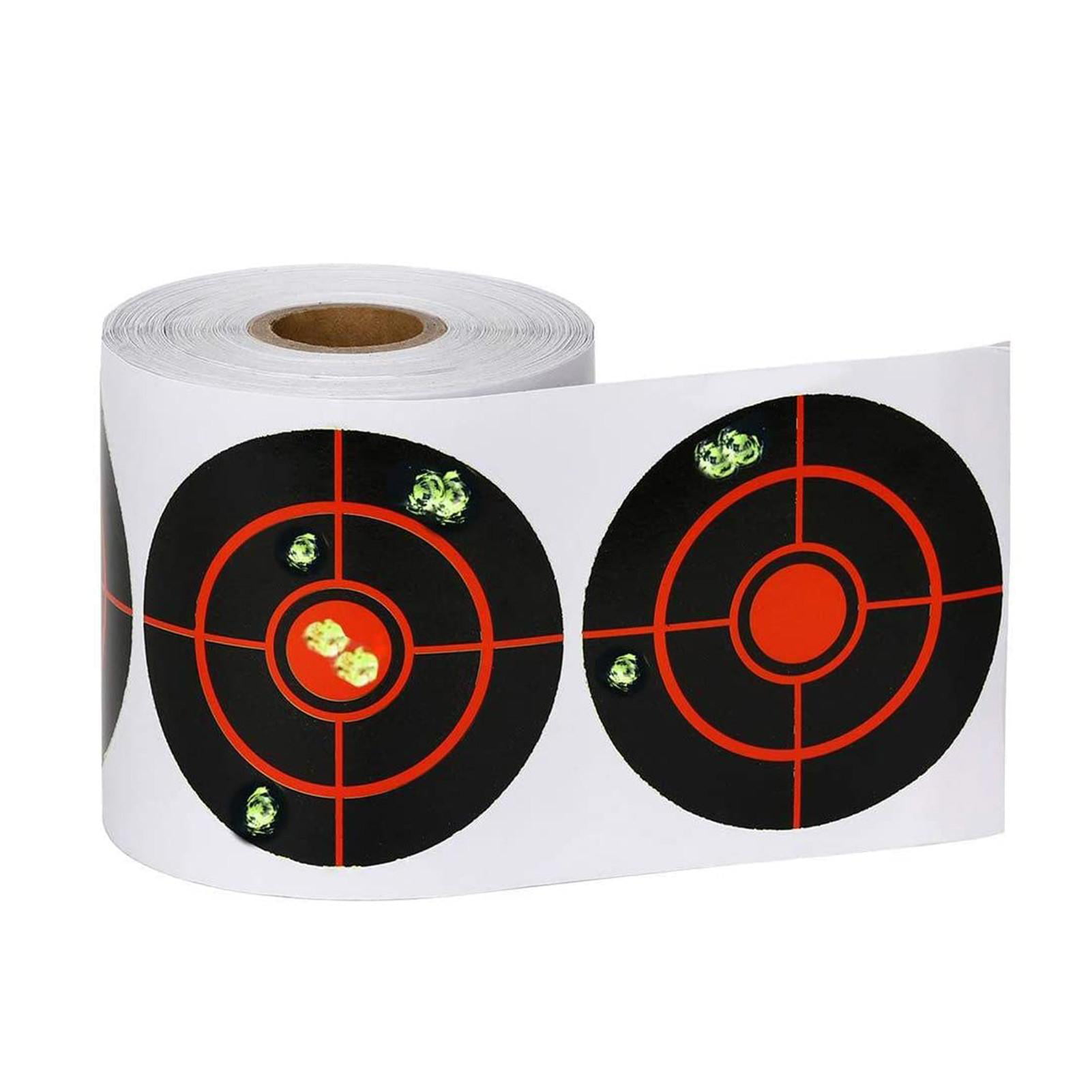 250PCS Roll Shooting Adhesive Targets Splatter Reactive Targets Sticker 7.5cm 
