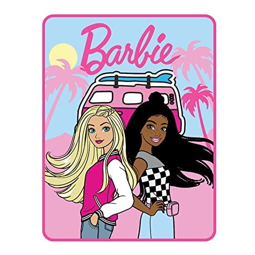Ropa de Cama para Niños Franco Cobertor Micro Raschel 46x60 pulgadas Barbie
