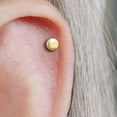 thumbnail image 6 of Mini Plain Disc Push Pin Piercing Earring, 6 of 14