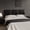 Leather-black, variant on Compact Black Linen Wall-Mounted Headboard 24x12 Inch 6-Panel Kit - Space-Saving Design for Queen Beds, Non-Damaging Installation