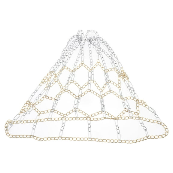 LULULION Tangle-Resistant Silver Iron Basketball Net for Parks and Campuses
