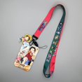 thumbnail image 1 of Fundas de tarjeta de Anime de una pieza, cordón para llaves, insignia de Cosplay, soportes para tarjetas de identificación, correas para el cuello, llaveros, Luffy Zoro Ace, 1 Juego, 1 of 5