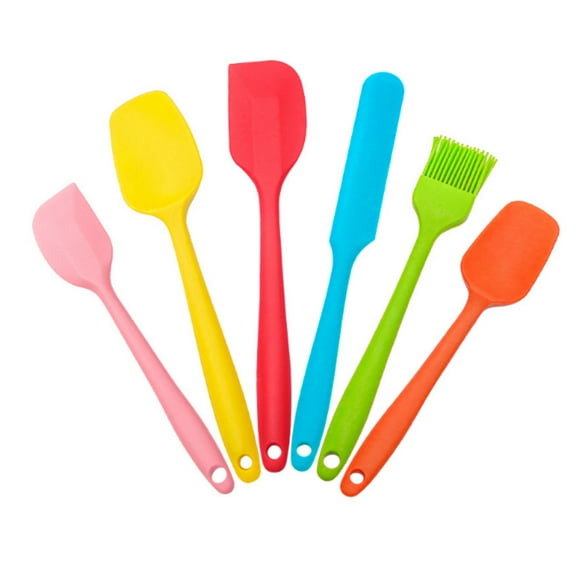 5-Piece Silicone Spatula Set, Heat Resistant up to 448°F, Rubber Spatula, Seamless Spatulas, Non-Stick Kitchen Utensils for Baking, Cooking, and Mixing, Dishwasher Safe